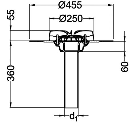 Wpust dachowy Akasison XL75 FPO/TPO