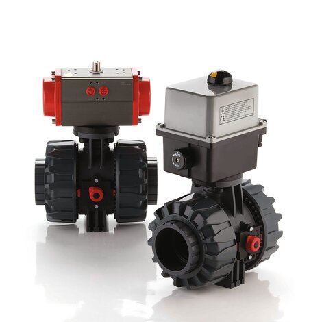 VKDOAF/CE 90-240 V AC - ZAWÓR KULOWY 2-DROŻNY DUAL BLOCK® Z SIŁOWNIKIEM ELEKTRYCZNYM