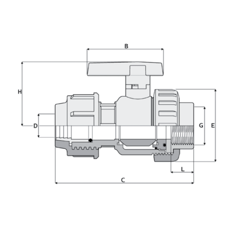 LKDAV - ZAWÓR KULOWY 3-DROŻNY DUAL BLOCK® LKDAV - ZAWÓR KULOWY 3-DROŻNY DUAL BLOCK®