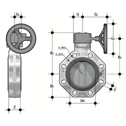 LKDAV - ZAWÓR KULOWY 3-DROŻNY DUAL BLOCK®