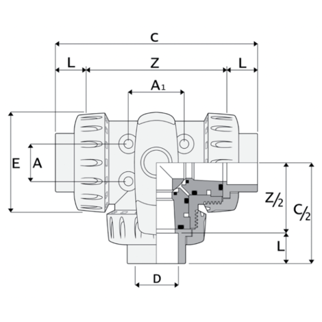 LKDAV - ZAWÓR KULOWY 3-DROŻNY DUAL BLOCK® LKDAV - ZAWÓR KULOWY 3-DROŻNY DUAL BLOCK®