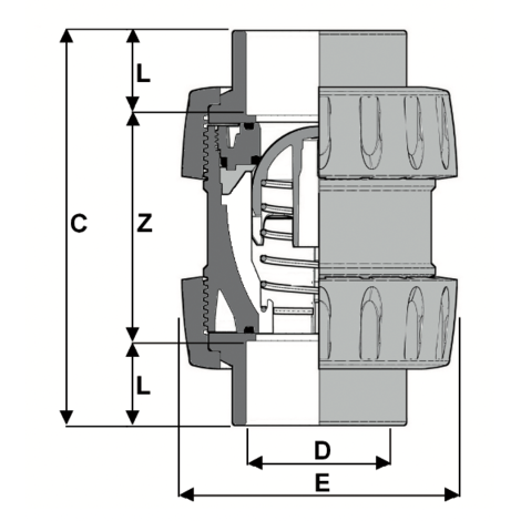 LKDAV - ZAWÓR KULOWY 3-DROŻNY DUAL BLOCK®