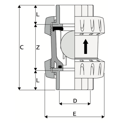 LKDAV - ZAWÓR KULOWY 3-DROŻNY DUAL BLOCK®
