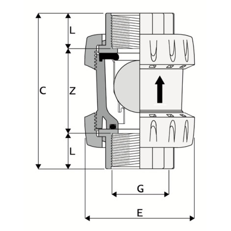 LKDAV - ZAWÓR KULOWY 3-DROŻNY DUAL BLOCK®