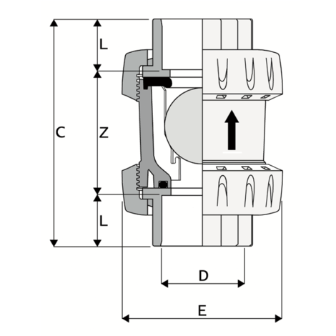 LKDAV - ZAWÓR KULOWY 3-DROŻNY DUAL BLOCK®