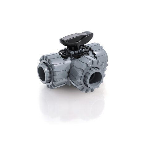 LKDIC - ZAWÓR KULOWY 3-DROŻNY DUAL BLOCK®