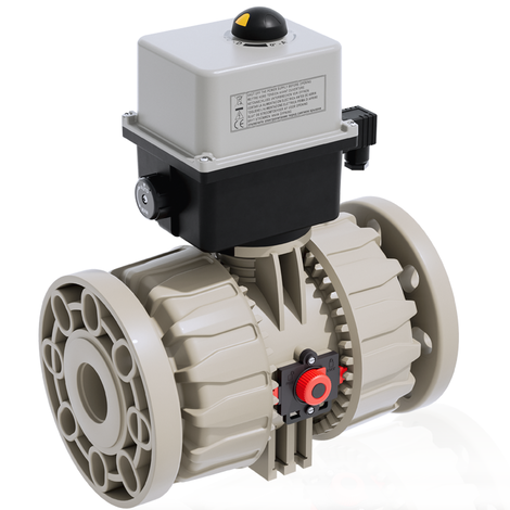 VKDOM/CE 90-240 V AC - ZAWÓR KULOWY 2-DROŻNY DUAL BLOCK® Z SIŁOWNIKIEM ELEKTRYCZNYM