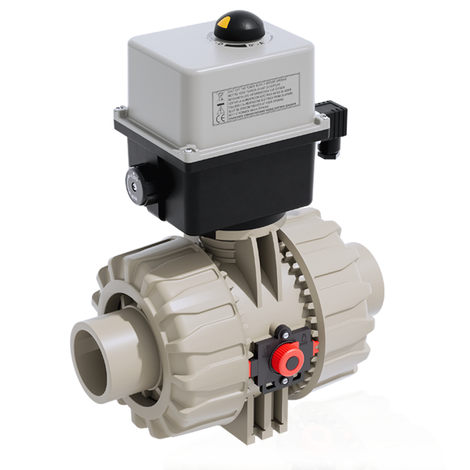 VKDDM/CE 90-240 V AC - ZAWÓR KULOWY 2-DROŻNY DUAL BLOCK® Z SIŁOWNIKIEM ELEKTRYCZNYM