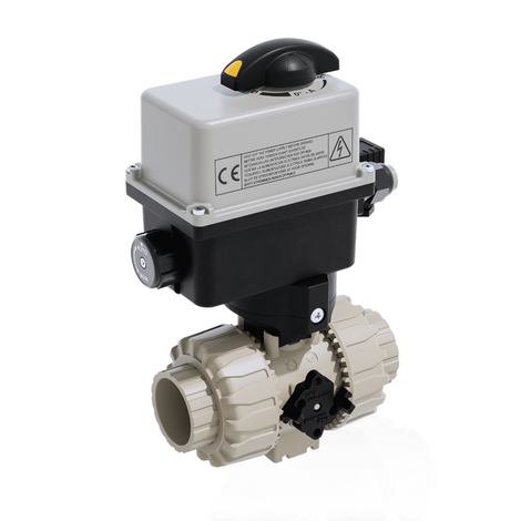 VKDIM/CE 90-240 V AC - ZAWÓR KULOWY 2-DROŻNY DUAL BLOCK® Z SIŁOWNIKIEM ELEKTRYCZNYM