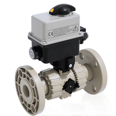VKROAM/CE 24 V AC/DC 4-20 mA - ZAWÓR KULOWY REGULACYJNY DUAL BLOCK® Z SIŁOWNIKIEM ELEKTRYCZNYM
