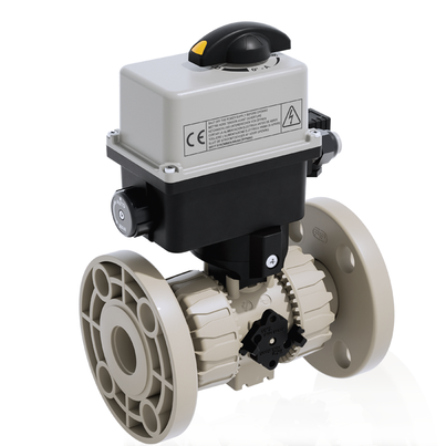 VKROM/CE 24 V AC/DC 4-20 mA - ZAWÓR KULOWY REGULACYJNY DUAL BLOCK® Z SIŁOWNIKIEM ELEKTRYCZNYM