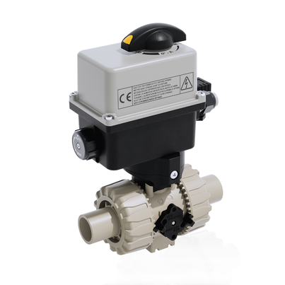 VKRBM/CE 90-240 V AC 4-20 mA - ZAWÓR KULOWY REGULACYJNY DUAL BLOCK® Z SIŁOWNIKIEM ELEKTRYCZNYM
