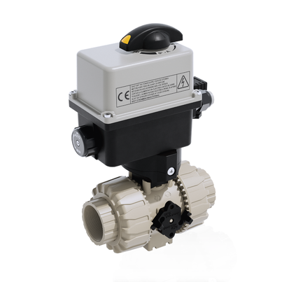 VKRFM/CE 90-240 V AC 4-20 mA - ZAWÓR KULOWY REGULACYJNY DUAL BLOCK® Z SIŁOWNIKIEM ELEKTRYCZNYM