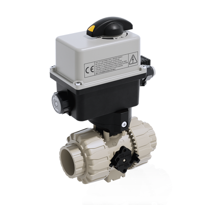 VKRIM/CE 90-240 V AC 4-20 mA - ZAWÓR KULOWY REGULACYJNY DUAL BLOCK® Z SIŁOWNIKIEM ELEKTRYCZNYM