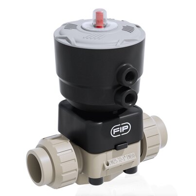 DKUIM/CP NO - ZAWÓR MEMBRANOWY 2-DROŻNY Z SIŁOWNIKIEM PNEUMATYCZNYM PN10