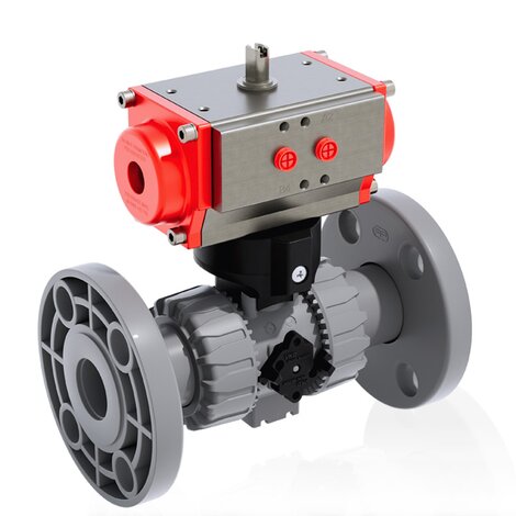 VKDOAC/CP NO - ZAWÓR KULOWY 2-DROŻNY DUAL BLOCK® Z SIŁOWNIKIEM PNEUMATYCZNYM