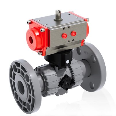 VKDOAC/CP DA - ZAWÓR KULOWY 2-DROŻNY DUAL BLOCK® Z SIŁOWNIKIEM PNEUMATYCZNYM