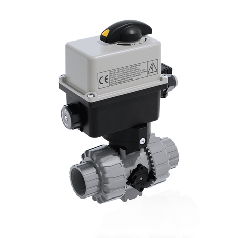 VKDNC/CE 90-240 V AC - ZAWÓR KULOWY 2-DROŻNY DUAL BLOCK® Z SIŁOWNIKIEM ELEKTRYCZNYM