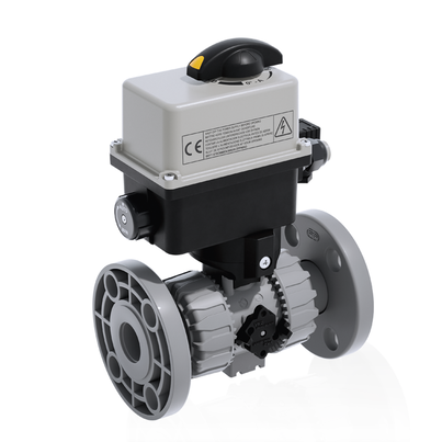 VKDOC/CE 24 V AC/DC - ZAWÓR KULOWY 2-DROŻNY DUAL BLOCK® Z SIŁOWNIKIEM ELEKTRYCZNYM