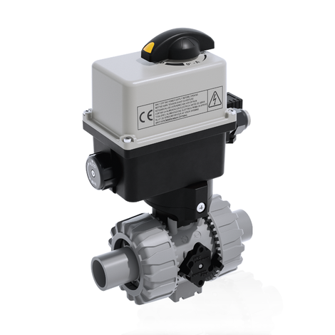 VKDDC/CE 90-240 V AC - ZAWÓR KULOWY 2-DROŻNY DUAL BLOCK® Z SIŁOWNIKIEM ELEKTRYCZNYM