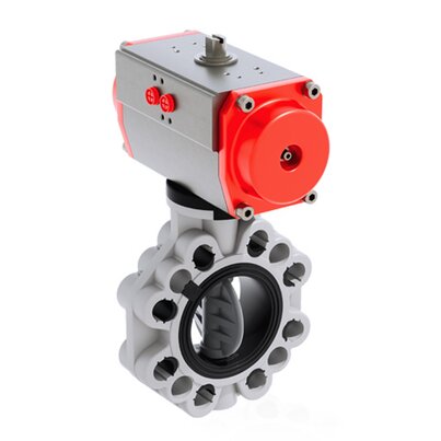 FKOC/CP NO DN 80-200 - PRZEPUSTNICA MIĘDZYKOŁNIERZOWA Z SIŁOWNIKIEM PNEUMATYCZNYM