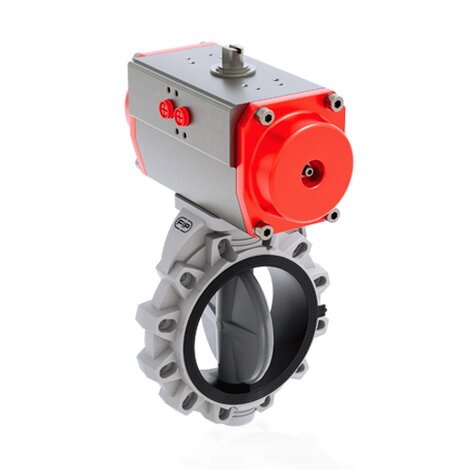 FKOC/CP NO DN 80-200 - PRZEPUSTNICA MIĘDZYKOŁNIERZOWA Z SIŁOWNIKIEM PNEUMATYCZNYM