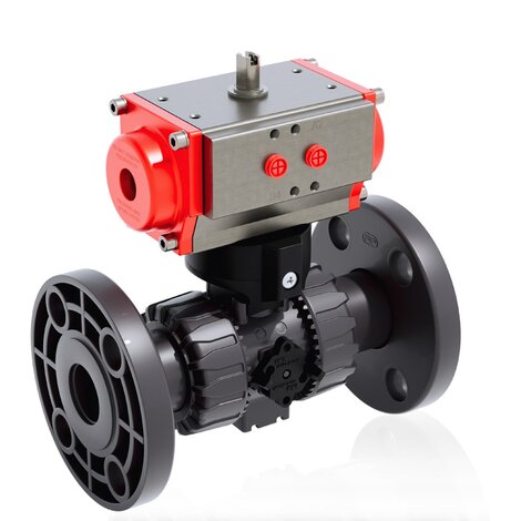 VKDOAV/CP NO - ZAWÓR KULOWY 2-DROŻNY DUAL BLOCK® Z SIŁOWNIKIEM PNEUMATYCZNYM