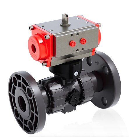 VKDOAV/CP NC - ZAWÓR KULOWY 2-DROŻNY DUAL BLOCK® Z SIŁOWNIKIEM PNEUMATYCZNYM
