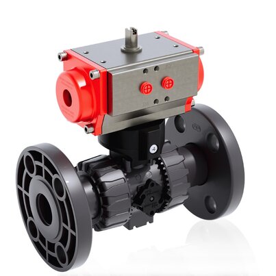 VKDOAV/CP DA - ZAWÓR KULOWY 2-DROŻNY DUAL BLOCK® Z SIŁOWNIKIEM PNEUMATYCZNYM