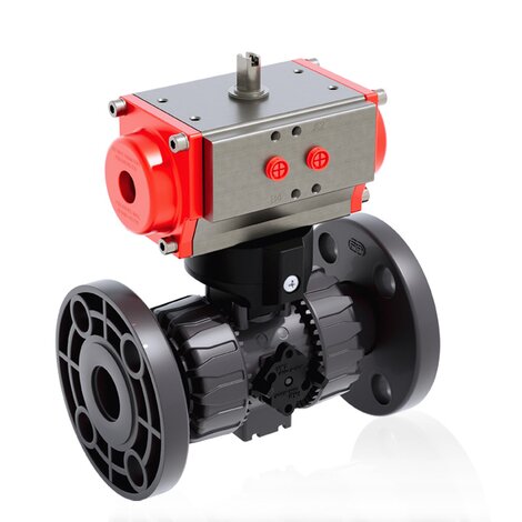 VKDOV/CP NO - ZAWÓR KULOWY 2-DROŻNY DUAL BLOCK® Z SIŁOWNIKIEM PNEUMATYCZNYM