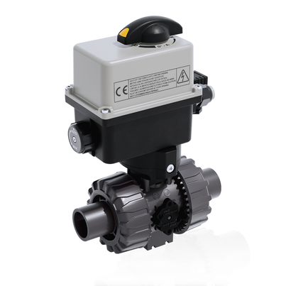 VKRDV/CE 90-240 V AC 4-20 mA - ZAWÓR KULOWY REGULACYJNY DUAL BLOCK® Z SIŁOWNIKIEM ELEKTRYCZNYM
