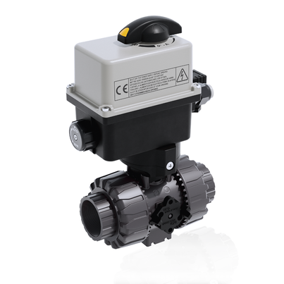 VKRFV/CE 24 V AC/DC 4-20 mA - ZAWÓR KULOWY REGULACYJNY DUAL BLOCK® Z SIŁOWNIKIEM ELEKTRYCZNYM