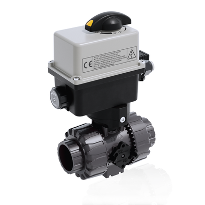 VKRIV/CE 24 V AC/DC 4-20 mA - ZAWÓR KULOWY REGULACYJNY DUAL BLOCK® Z SIŁOWNIKIEM ELEKTRYCZNYM