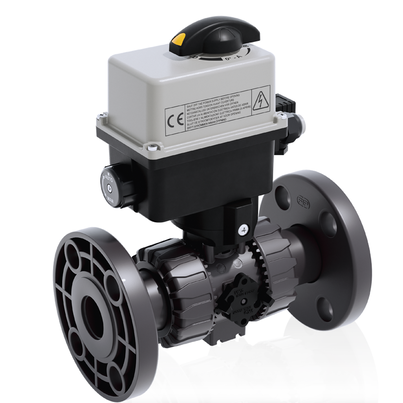 VKROAV/CE 90-240 V AC 4-20 mA - ZAWÓR KULOWY REGULACYJNY DUAL BLOCK® Z SIŁOWNIKIEM ELEKTRYCZNYM