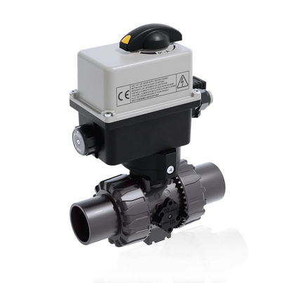 VKDJV/CE 90-240 V AC - ZAWÓR KULOWY 2-DROŻNY DUAL BLOCK® Z SIŁOWNIKIEM ELEKTRYCZNYM