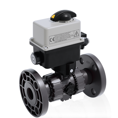 VKDOAV/CE 24 V AC/DC - ZAWÓR KULOWY 2-DROŻNY DUAL BLOCK® Z SIŁOWNIKIEM ELEKTRYCZNYM