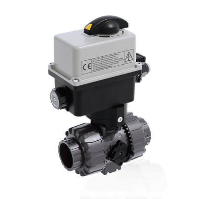 VKDIV/CE 24 V AC/DC - ZAWÓR KULOWY 2-DROŻNY DUAL BLOCK® Z SIŁOWNIKIEM ELEKTRYCZNYM