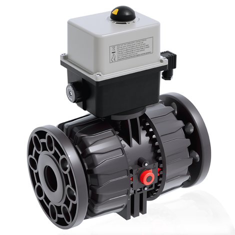 VKDOV/CE 24 V AC/DC - ZAWÓR KULOWY 2-DROŻNY DUAL BLOCK® Z SIŁOWNIKIEM ELEKTRYCZNYM