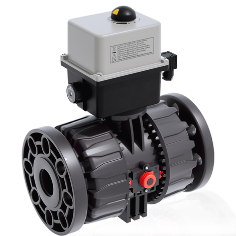 VKDOV/CE 90-240 V AC - ZAWÓR KULOWY 2-DROŻNY DUAL BLOCK® Z SIŁOWNIKIEM ELEKTRYCZNYM