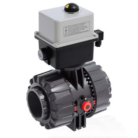 VKDNV/CE 90-240 V AC - ZAWÓR KULOWY 2-DROŻNY DUAL BLOCK® Z SIŁOWNIKIEM ELEKTRYCZNYM