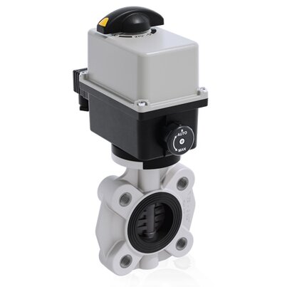 FKOV/CE 24V AC/DC LUG ISO-DIN DN 65-100 - PRZEPUSTNICA Z SIŁOWNIKIEM ELEKTRYCZNYM