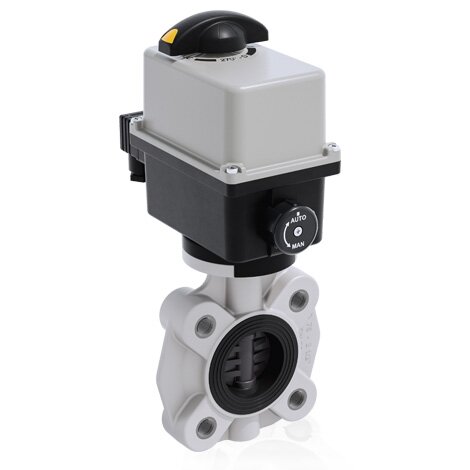 FKOV/CE 24V AC/DC LUG ISO-DIN DN 65-100 - PRZEPUSTNICA Z SIŁOWNIKIEM ELEKTRYCZNYM