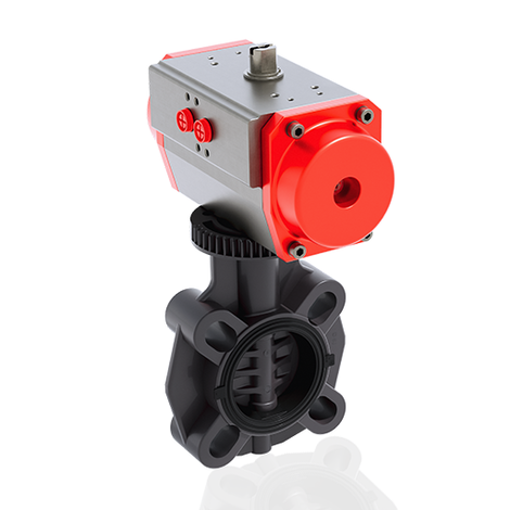 FEOV/CP DA DN 40-65 - PRZEPUSTNICA MIĘDZYKOŁNIERZOWA Z SIŁOWNIKIEM PNEUMATYCZNYM