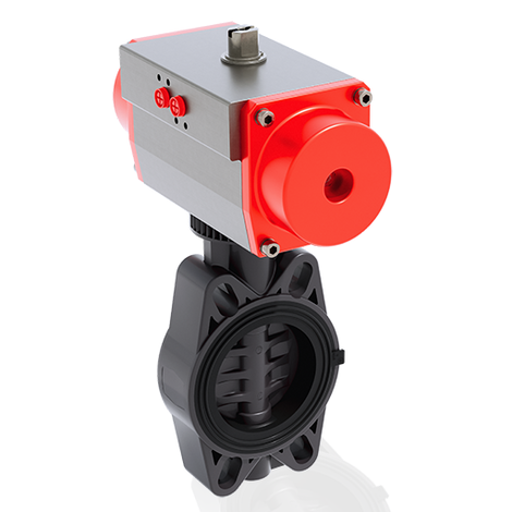 FEOV/CP DA DN 80-150 - PRZEPUSTNICA MIĘDZYKOŁNIERZOWA Z SIŁOWNIKIEM PNEUMATYCZNYM