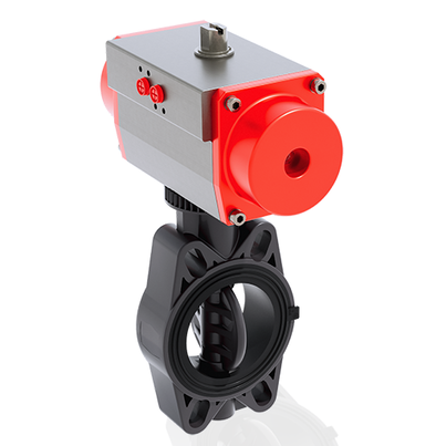 FEOV/CP NO DN 80-150 - PRZEPUSTNICA MIĘDZYKOŁNIERZOWA Z SIŁOWNIKIEM PNEUMATYCZNYM