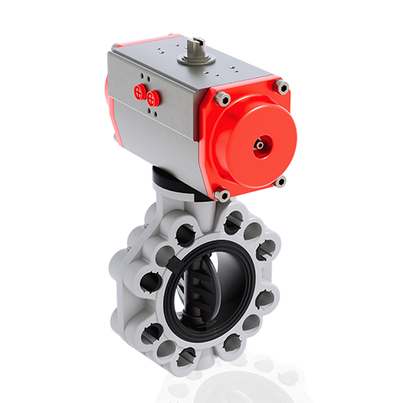 FKOV/CP NO DN 80-200 - PRZEPUSTNICA MIĘDZYKOŁNIERZOWA Z SIŁOWNIKIEM PNEUMATYCZNYM