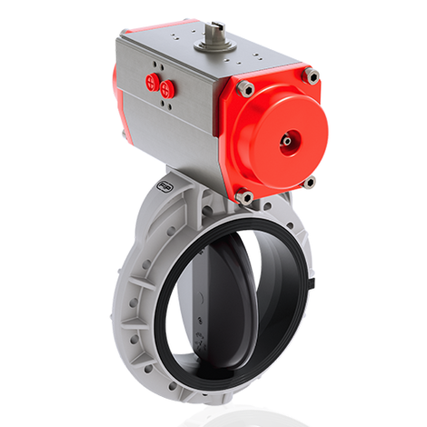 FKOV/CP NO DN 350-400 - PRZEPUSTNICA MIĘDZYKOŁNIERZOWA Z SIŁOWNIKIEM PNEUMATYCZNYM