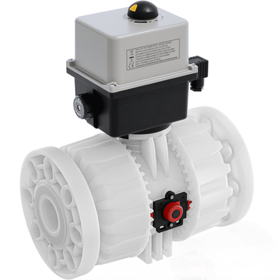 VKDOF/CE 90-240 V AC - ZAWÓR KULOWY 2-DROŻNY DUAL BLOCK® Z SIŁOWNIKIEM ELEKTRYCZNYM
