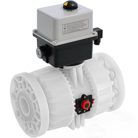 VKDOF/CE 90-240 V AC - ZAWÓR KULOWY 2-DROŻNY DUAL BLOCK® Z SIŁOWNIKIEM ELEKTRYCZNYM