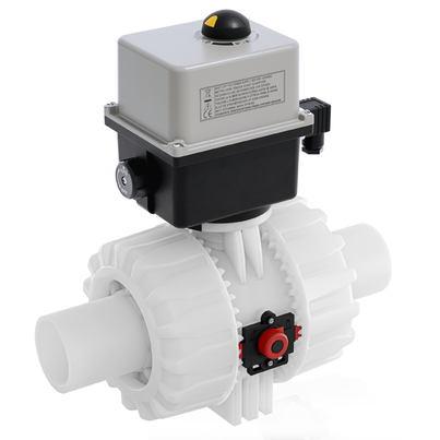 VKDBF/CE 90-240 V AC - ZAWÓR KULOWY 2-DROŻNY DUAL BLOCK® Z SIŁOWNIKIEM ELEKTRYCZNYM